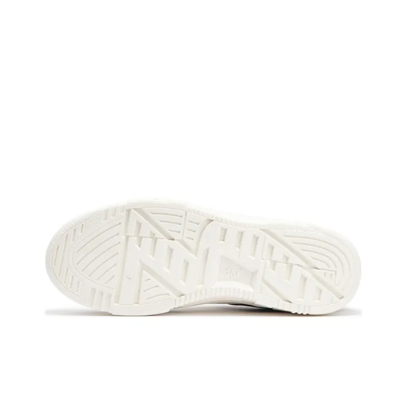 361° Slip Resistant Cushioning Low Top Skateboard Shoes Men's Feather White-2