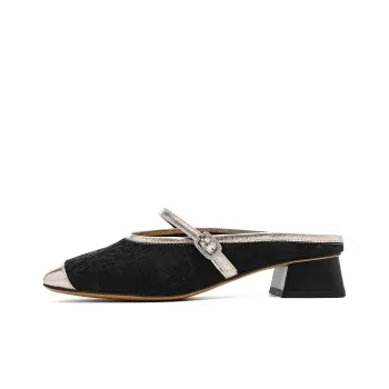 EBLAN Wrap toe Slippers Women's Black