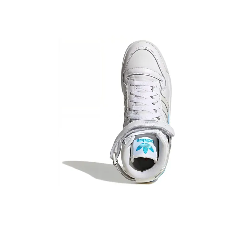Adidas Forum 84 High White Cream Blue Women's-4