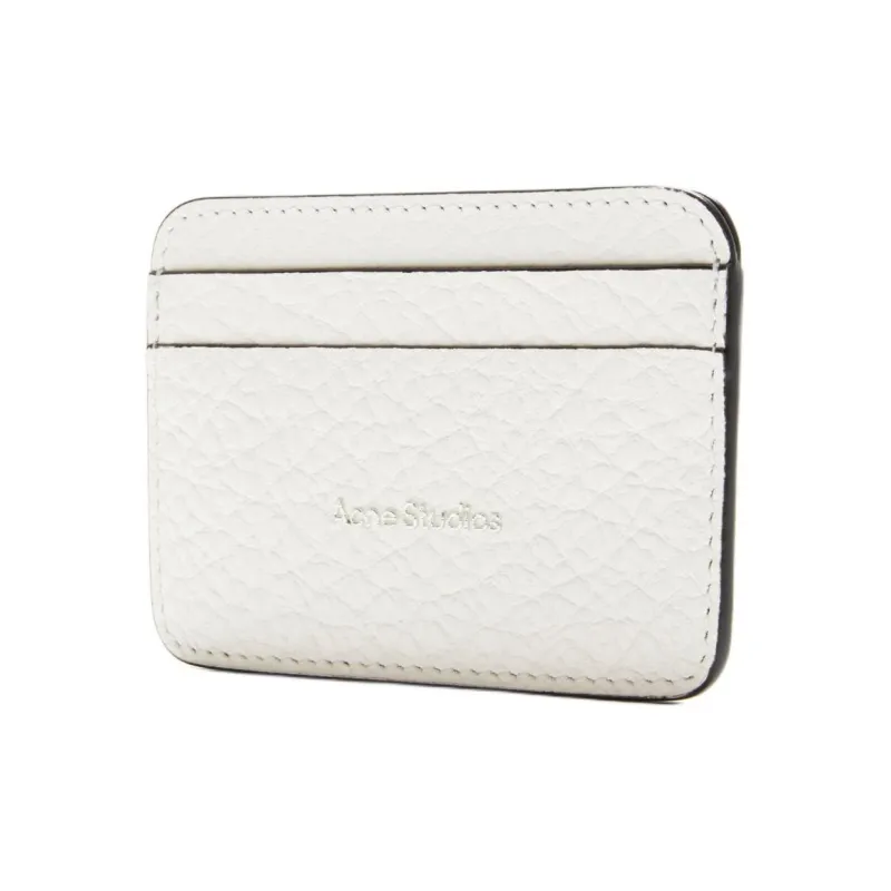 Acne Studios Calfskin Card Holder Men's White-3