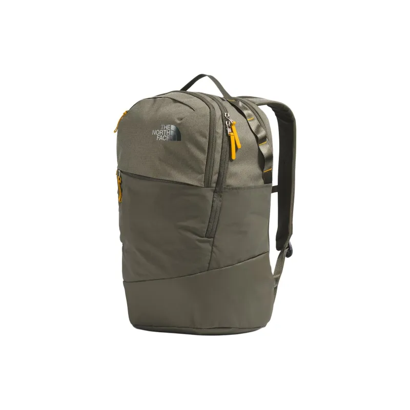 THE NORTH FACE PU Backpack Women's New Taupe Green Heather & Arrowwood Yellow-1