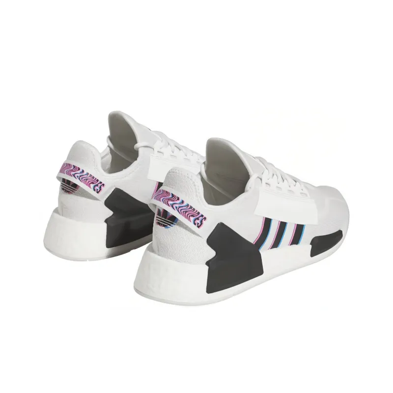 Adidas Originals NMD_R1 V2 'White Pulse Blue Magenta'-3