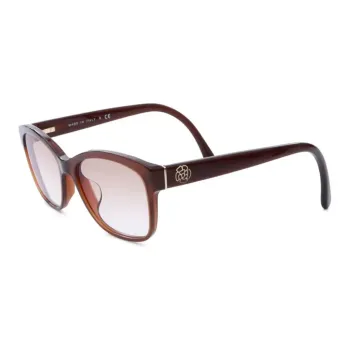 CHANEL Pre-Owned 2000s Camellia Rectangle-frame Sunglasses
