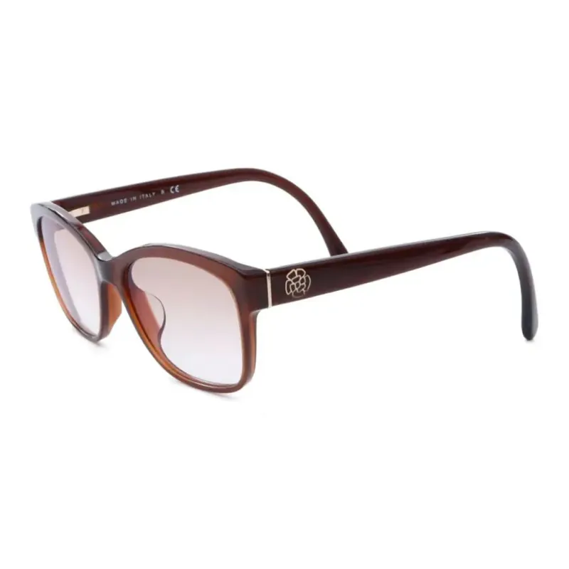 CHANEL Pre-Owned 2000s Camellia Rectangle-frame Sunglasses-0