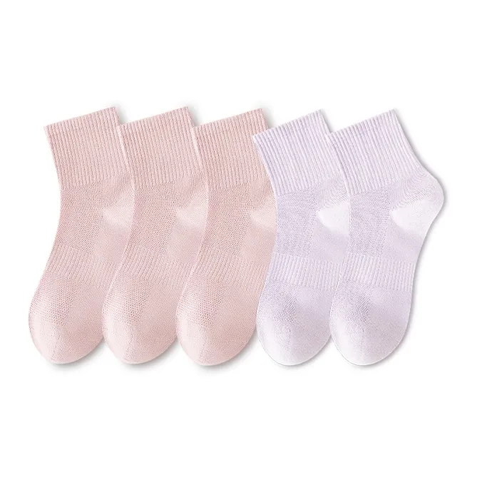 LUOLIAN Mid Calf Socks Women's 5 Pack-2
