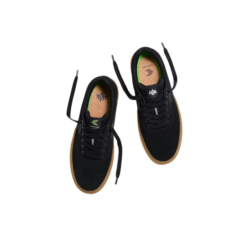 CARIUMA Low Top Skateboard Shoes Unisex Black-3