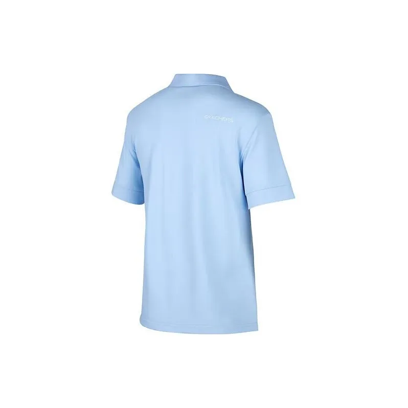 Skechers Polo Shirt Women's Moon White Blue-1