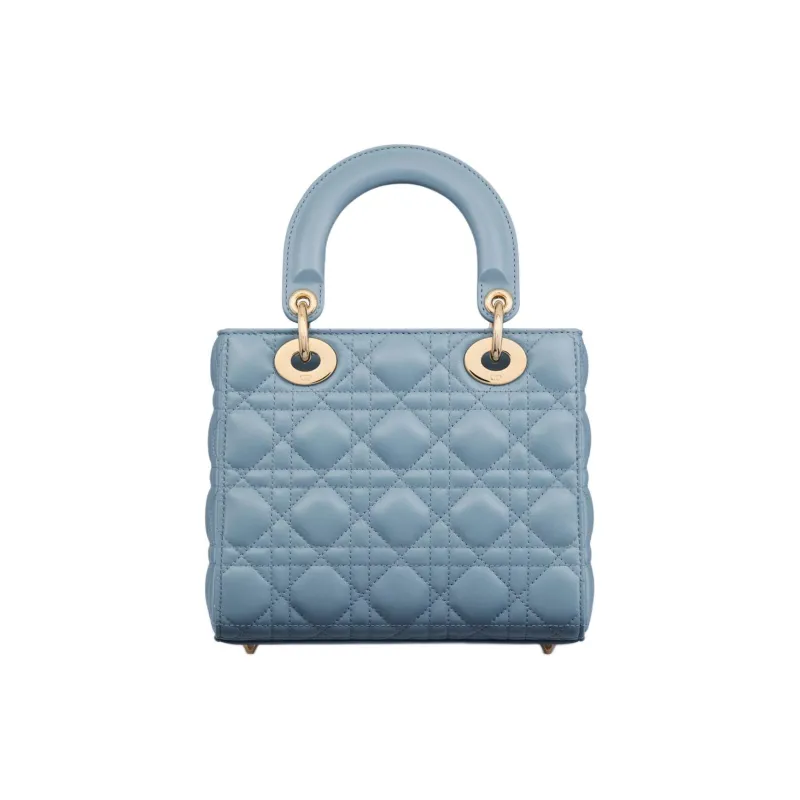 DIOR Lady DiorMy ABCDior Sheepskin Dior Bag Shoulder Bag Crossbody Bag Handbag Small Size Women's Sky Blue-2