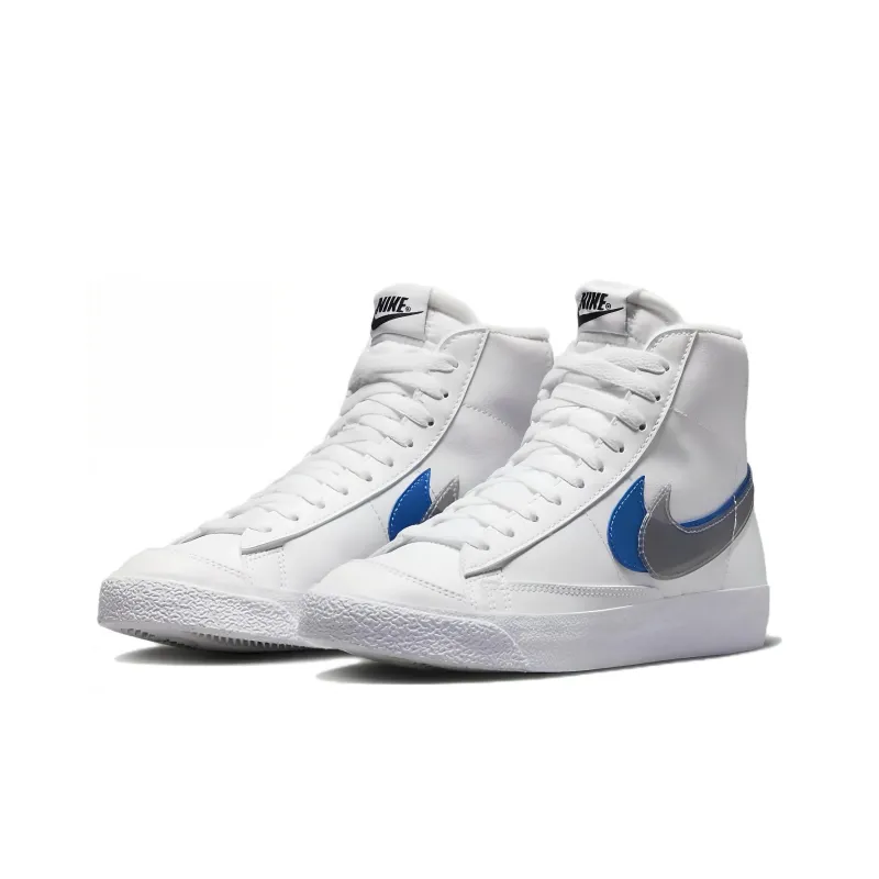 Nike Blazer Mid Next Nature Double Swoosh White Hyper Royal GS-2