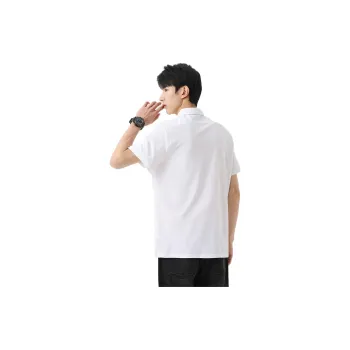 BALENO Fashion Print Business Casual Lapel Loose Fit Short Sleeved T Shirts Top Summer Men's