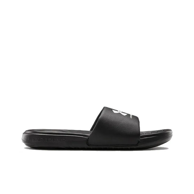 Under Armour Ansa Fixed Slides 'Black White' Women's-1