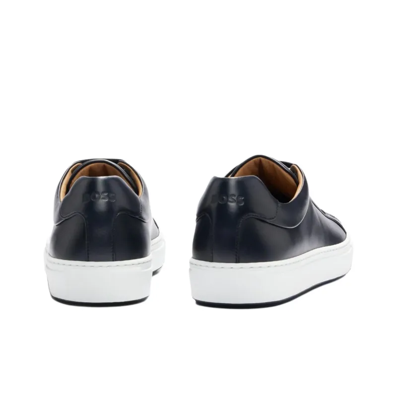 HUGO BOSS Low Top Skateboard Shoes Men's Dark Blue-3