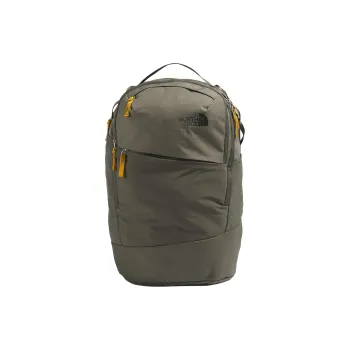 THE NORTH FACE PU Backpack Women's New Taupe Green Heather & Arrowwood Yellow