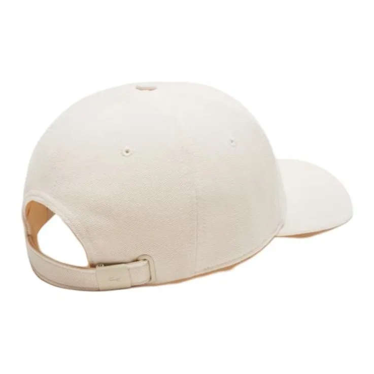 LACOSTE Cotton Baseball Caps Unisex Beige-3