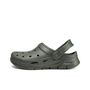 Skechers Arch Fit Valiant Clogs Men's Olive Green