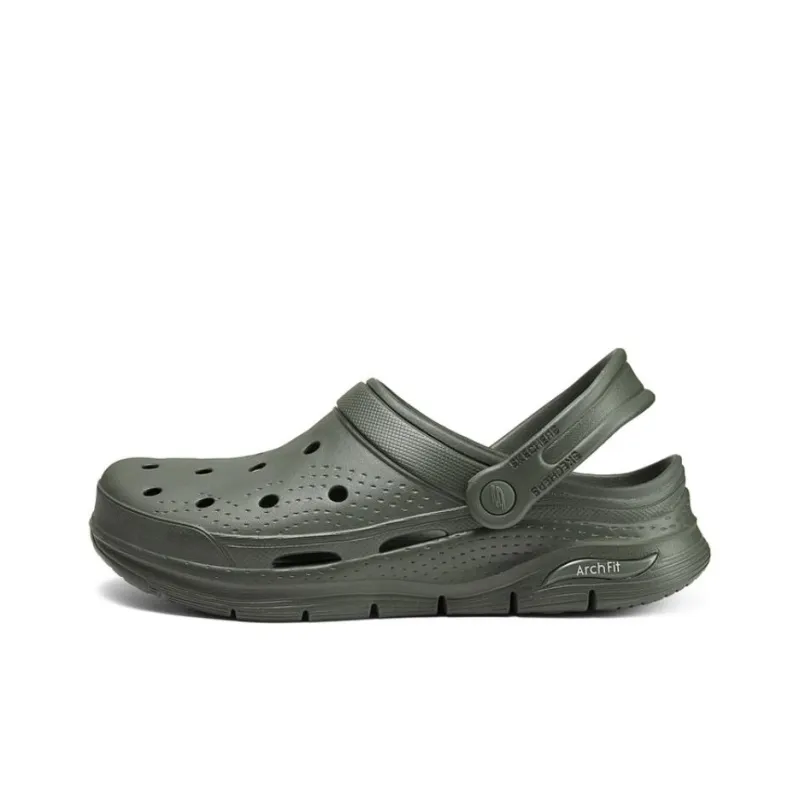 Skechers Arch Fit Valiant Clogs Men's Olive Green-0