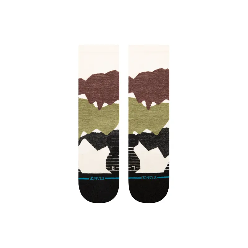 Stance Mid Calf Socks Unisex 1 Pack Brown-1