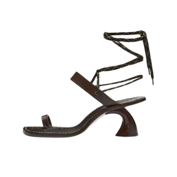 DRIES VAN NOTEN 95mm Toe-ring Leather Sandals