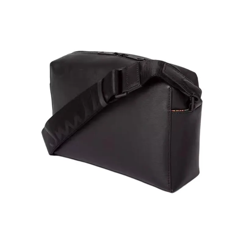 Paul Smith Cow Leather Crossbody Bag Men's Black 24 Spring And Summer New Arrivals-1