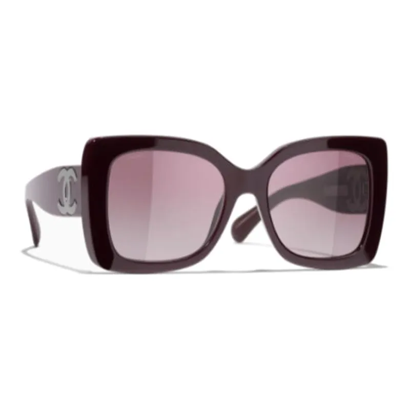 CHANEL Butterfly Sunglasses Women's Ruthenium Red-1