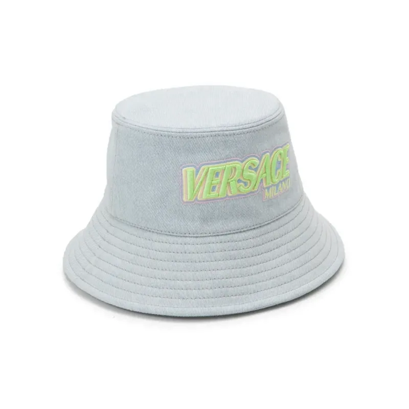 VERSACE Embroidered Logo Bucket Hat-0