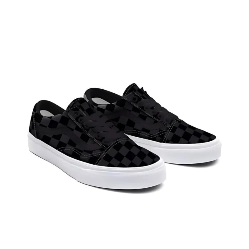 Vans Customs Checkerboard Old Skool Black/Grey Blackgray-2
