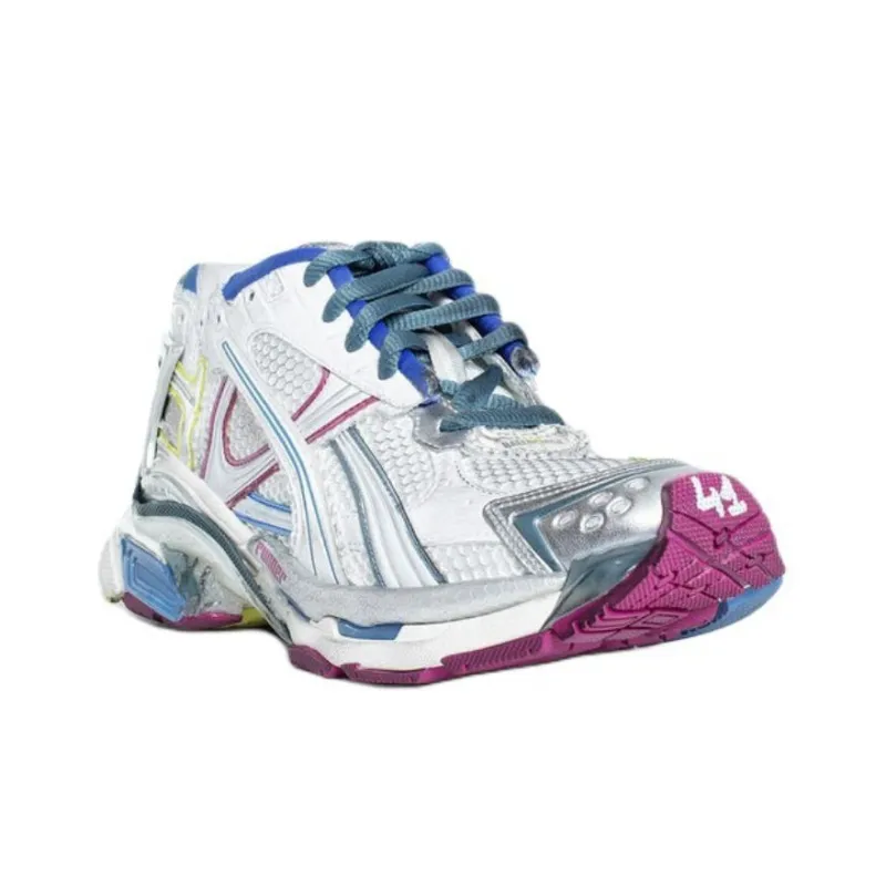 Balenciaga Runner Sneaker 'White Blue Purple' Women's-2