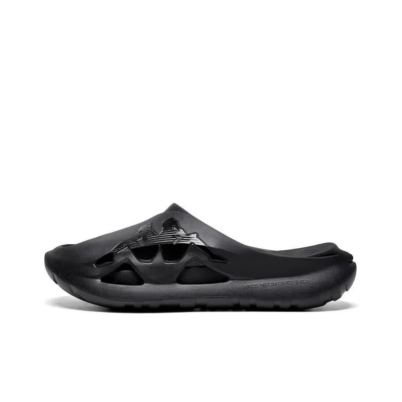 Kappa EVA Slip Resistant Abrasion Resistant Slide Slippers Unisex Black-0