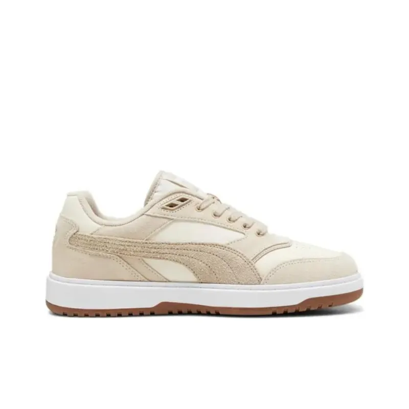 PUMA Doublecourt Wear Resistant Low Top Skateboard Shoes Unisex Light Yellow-1