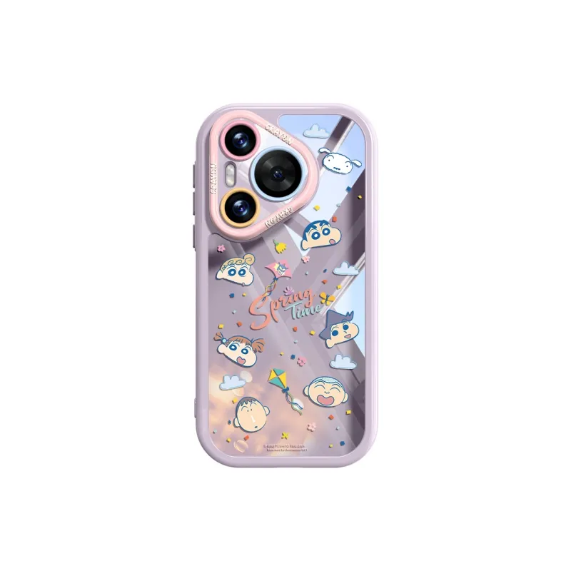Pin Sai x SHINCHAN Silicone Material Phone Cases For Huawei Pura70Pro/70/Pura Cartoon Cute Style-12