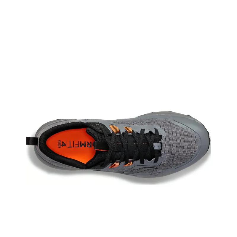 Saucony Peregrine 13 Peregrine Falcon 13 Cushioning Anti Slip And Wear Resistant Low Top Running Shoes Men's Gray-3