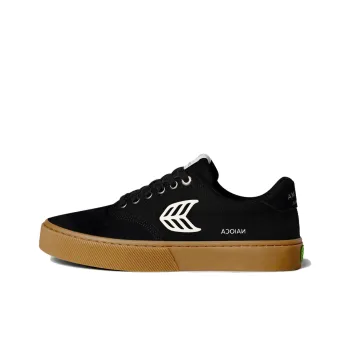 CARIUMA Low Top Skateboard Shoes Unisex Black