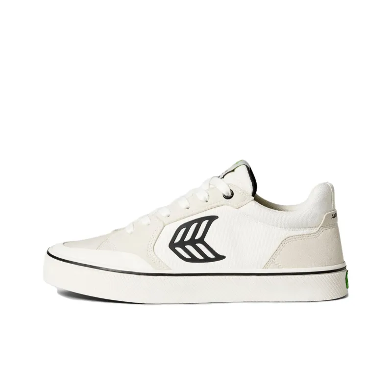 CARIUMA Vallely Pro Low Top Skateboard Shoes Unisex Gray White-0