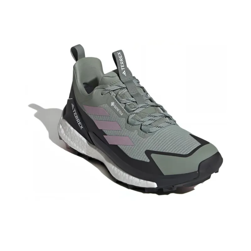 Adidas Terrex Free Hiker 2.0 Low Gore Tex Silver Green Preloved Fig Carbon Women's-2