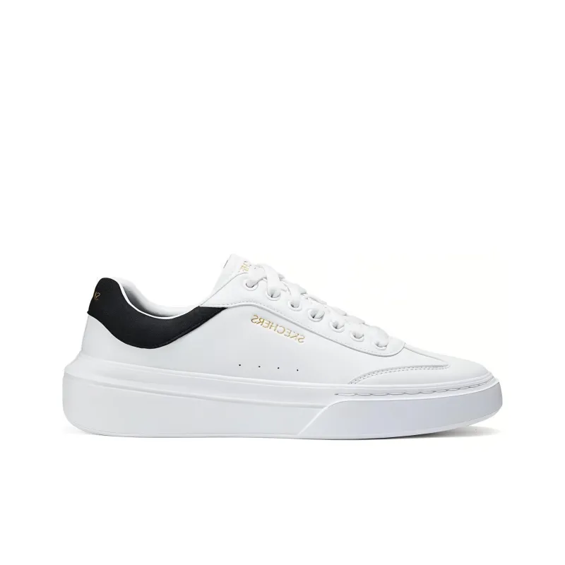 Skechers Court Classics Slip Resistant Low Top Skateboard Shoes Men's White-1