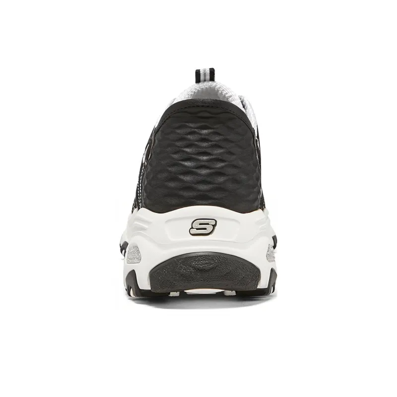 Skechers D'Lites 1.0 Chunky Sneakers 'Black White' Women's-2
