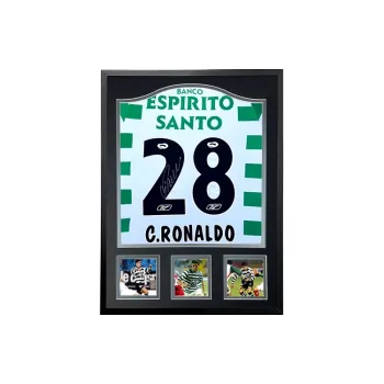 Three For Lisbon Athletic Cristiano Ronaldo Ronaldo Hand-Signed Soccer Apparel Jersey Includes SA Certificate