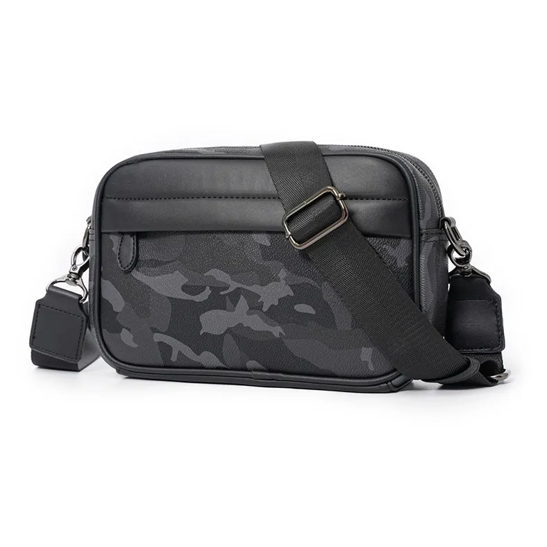 ALNI BITTON PU Small Square Bag, Crossbody Bag, Shoulder Bag Regular Men's Camouflage-1