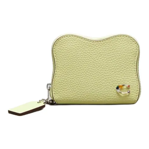 Coachtopia Coachtopia Leather Wallet Women's Light Yellow Green