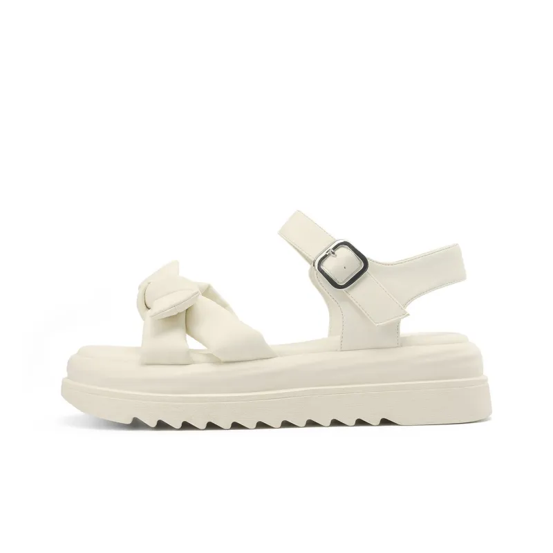JOSINY Beach Sandals Women's Ecru/Yellow-0