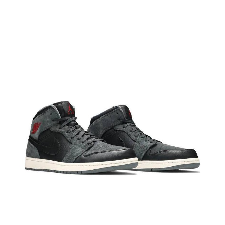 jordan 1 retro mid black gym red anthracite