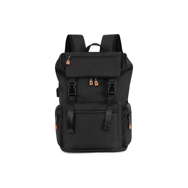 MUYKUY Nylon Laptop Bag Regular Unisex Black/Gray-4