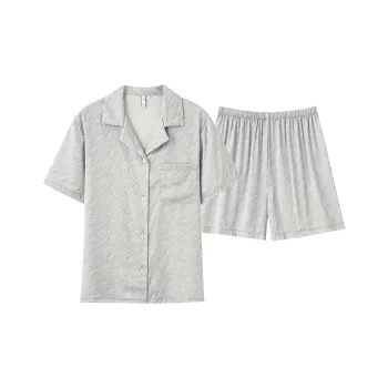 Kerener Pajama Set Women's Gray White