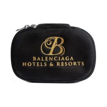 Balenciaga B Logo Embroidered Toiletry Bag