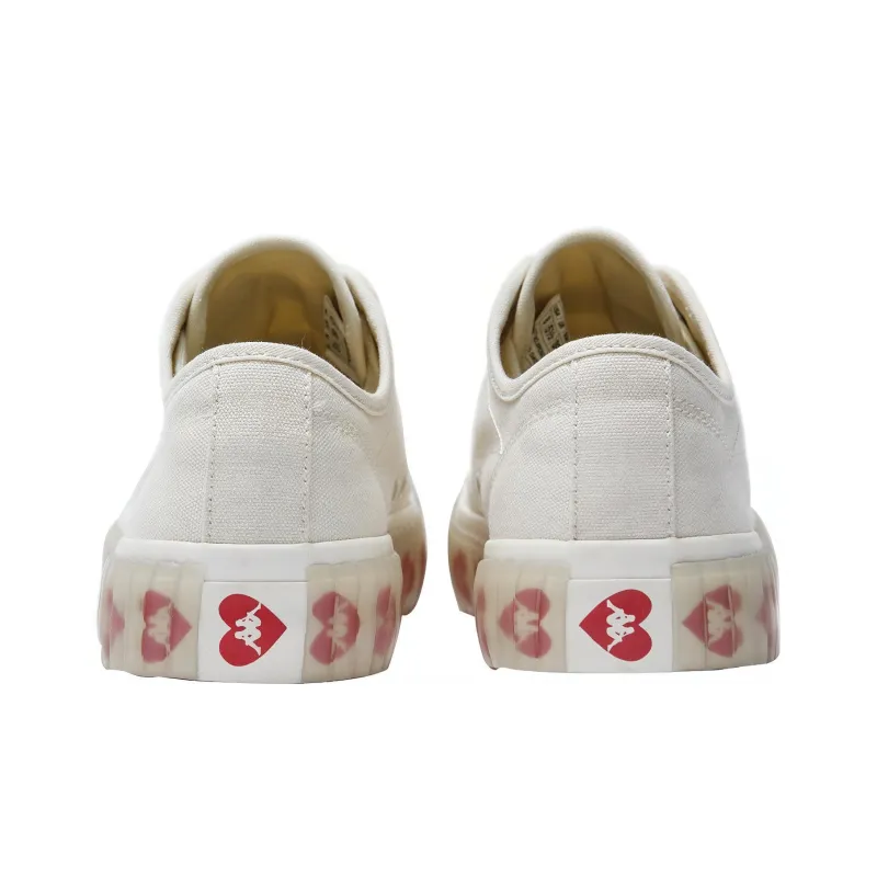 Kappa Low Top Canvas Shoes Unisex White-5