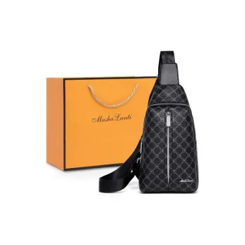 MashaLanti PVC Bonded Microfiber Synthetic Leather Shoulder Bag Crossbody Bag Sling Bags Medium Size Men's