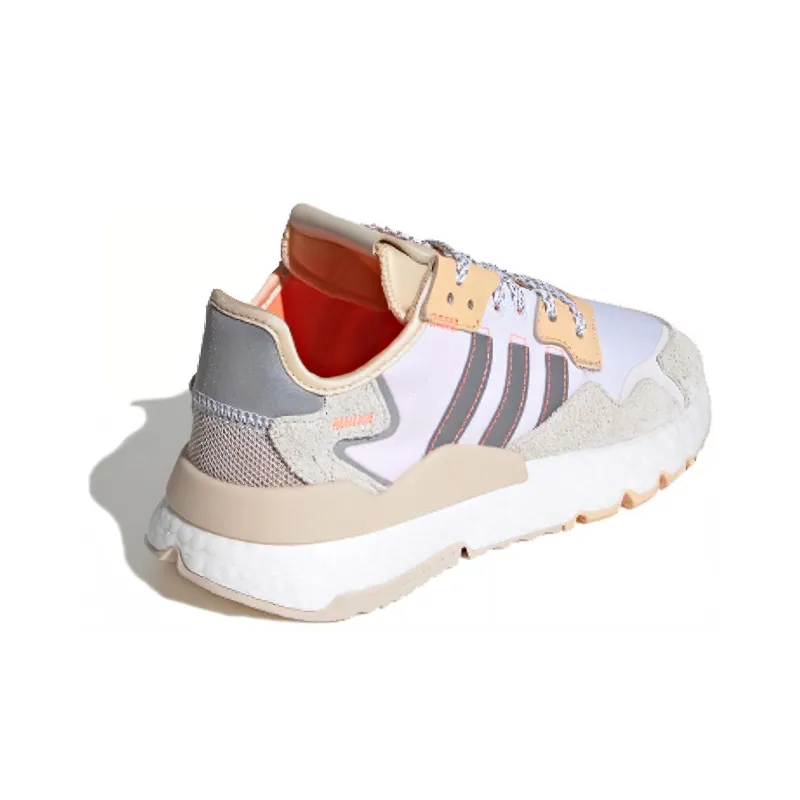 Adidas Nite Jogger White Glow Orange Women's-2