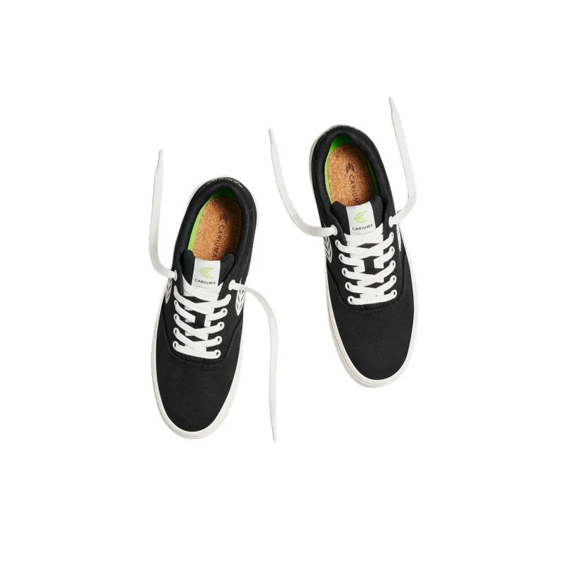 CARIUMA Low Top Canvas Shoes Unisex Black-3