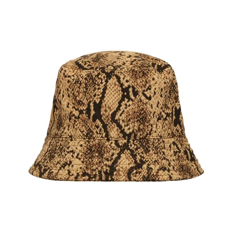 Stussy Polyester Bucket Hats Unisex Brown-2