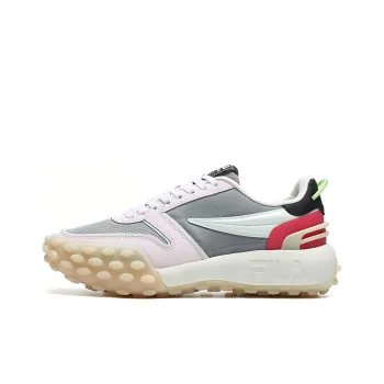 FILA Gara Cushioning Anti Slip And Wear Resistant Low Top Casual Shoes Women's Gray Pink